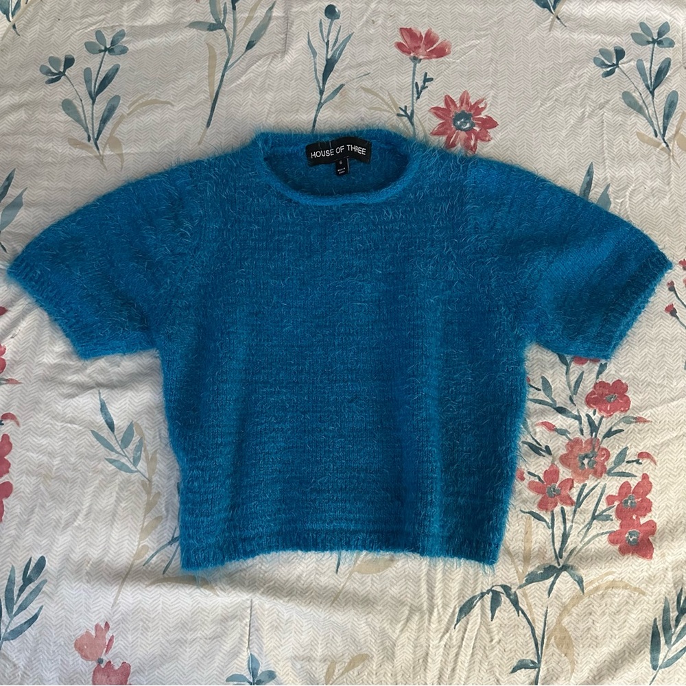 House of Three Fuzzy Sweater